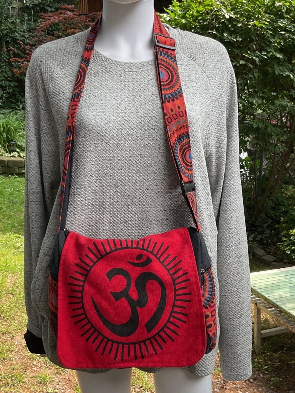 Cotton crossbody  bag made in Nepal